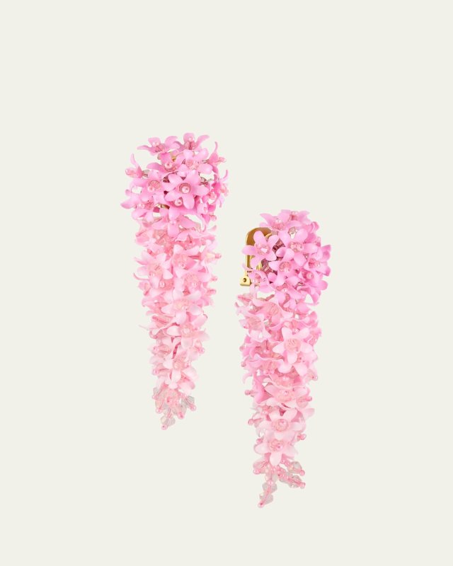 Crawling Flower Cascade Earrings